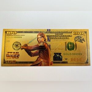 Star Wars 24K gold foil/plated novelty note